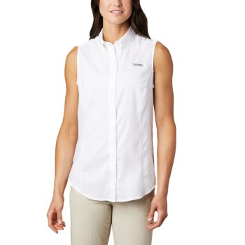 Columbia Overhemd Dames, PFG Tamiami Sleeveless Wit, 13ZMQTUDB